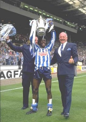 George Curtis, Dave Bennett and John Sillett celebrate